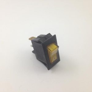 Interruptor Iluminado Rectangular Amarillo 25X13MM